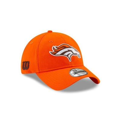 Orange Denver Broncos Hat - New Era NFL Wilson 9TWENTY Adjustable Caps USA9685743